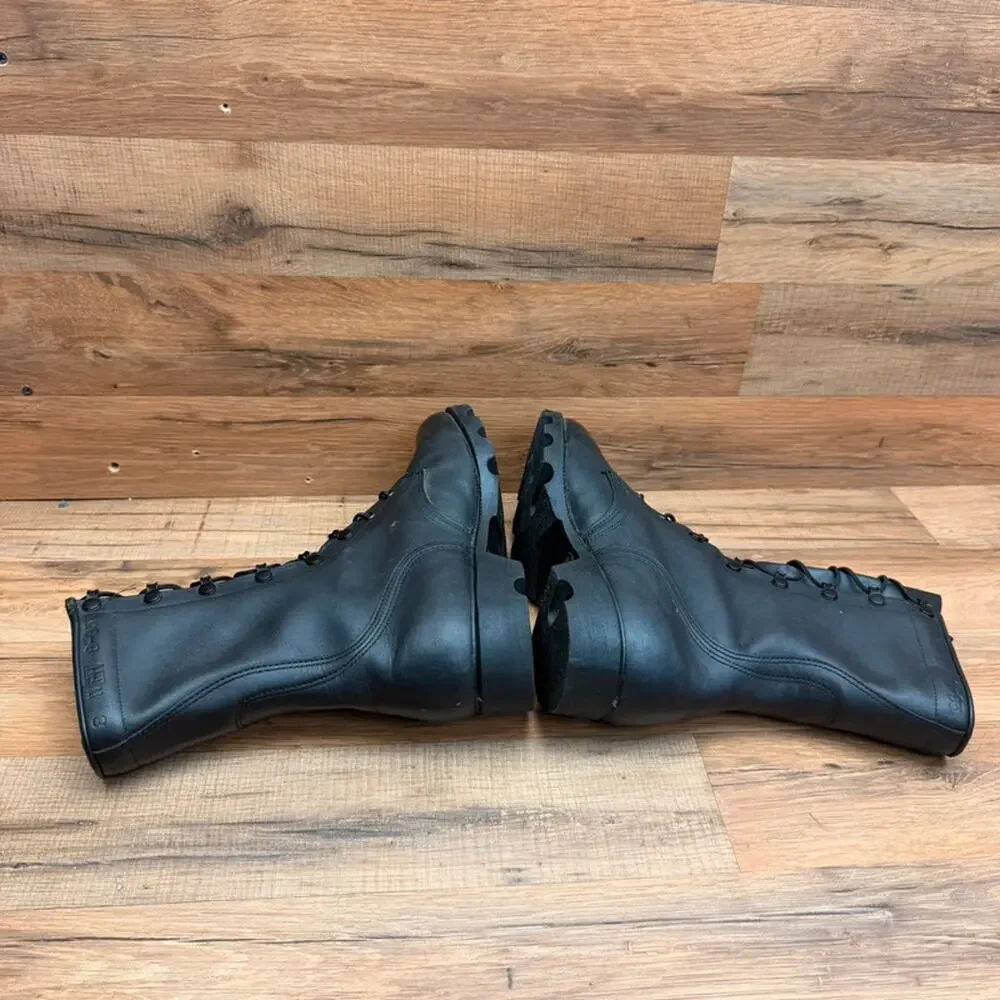 RO Search Vintage 1985 Military Combat men’s size 8W black leather Boots